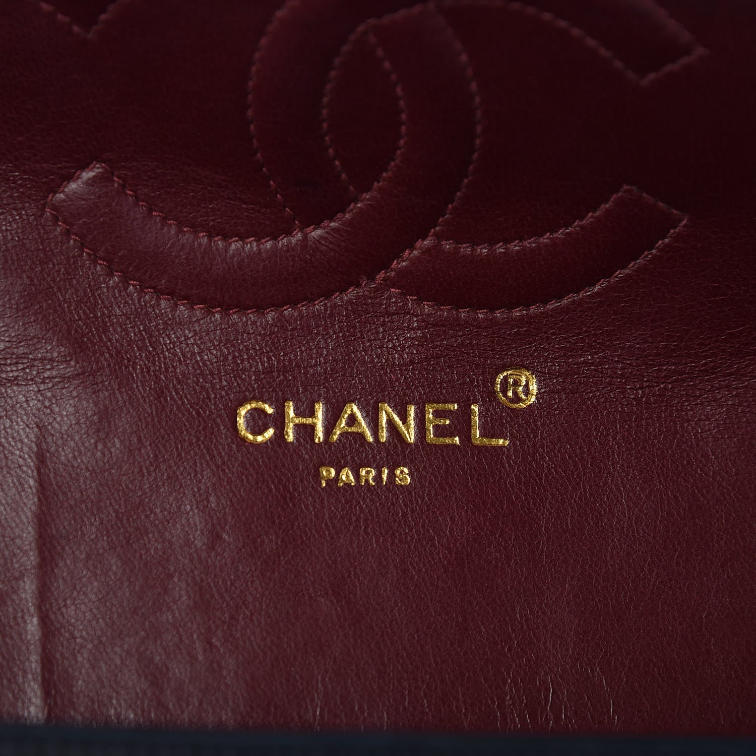 Chanel Lambskin Quilted Medium Single Flap Navy Blue 8 of 9
