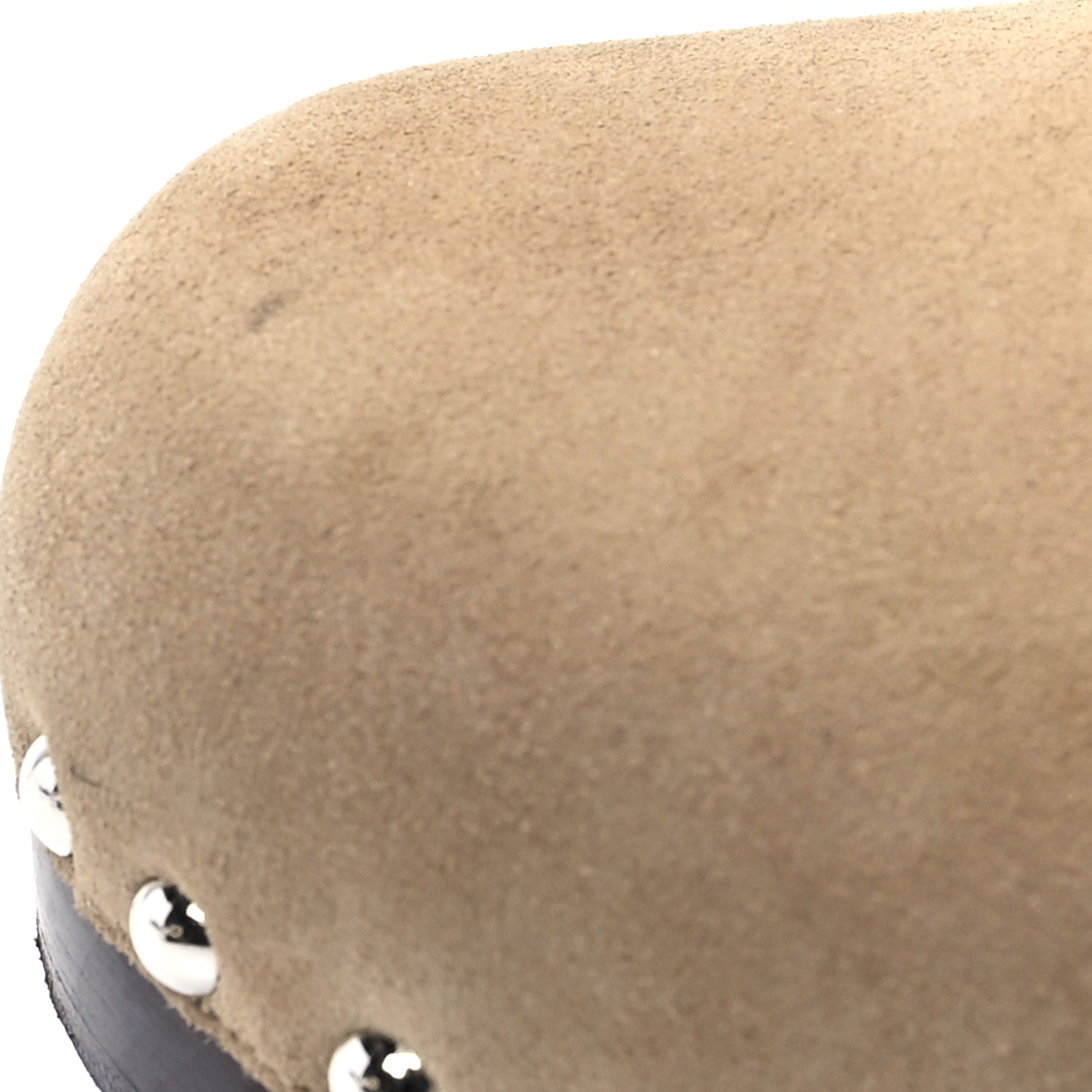 Hermes Suede Goatskin Woolskin Carlotta Mules 38 Beige Gobi 9 of 10