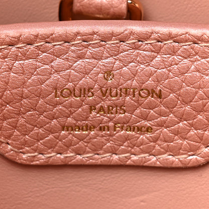 Louis Vuitton Metallic Taurillon Capucines BB Pearly Pink 7 of 10
