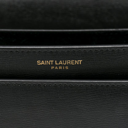 Saint Laurent Calfskin Medium Monogram Sunset Black 6 of 9
