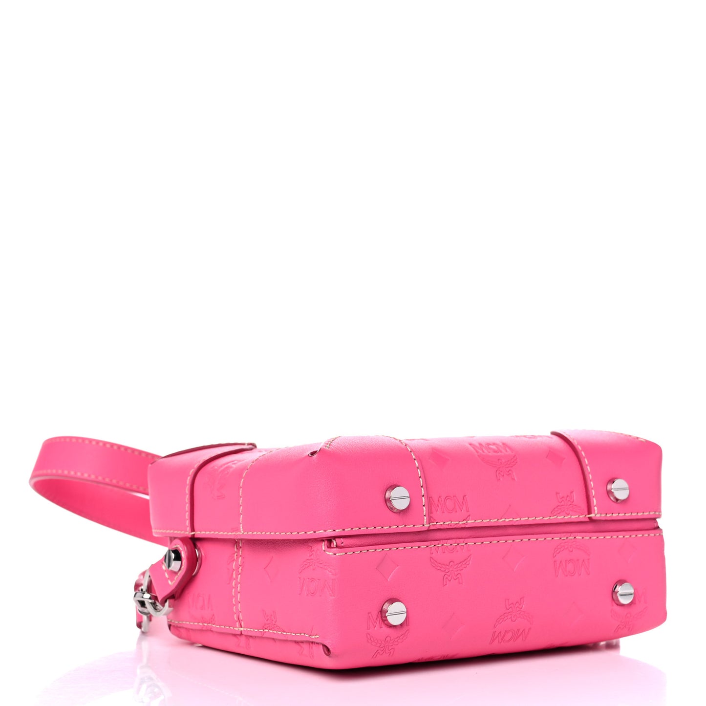 Calfskin Ottomar Monogram Small Berlin Crossbody Sugar Pink