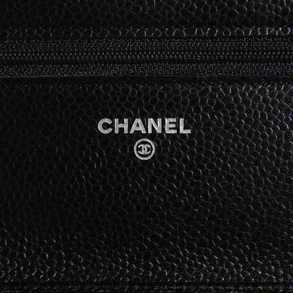 Chanel Caviar Quilted Wallet On Chain WOC Black 16 of 18