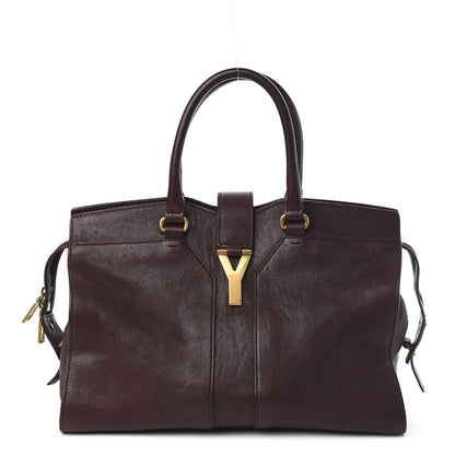 Saint Laurent Sheepskin Medium Cabas ChYc Plum 1 of 12
