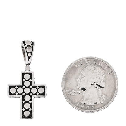 John Hardy Sterling Silver Dot Cross Pendant 2 of 4