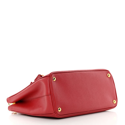 Prada Saffiano Medium Galleria Double Zip Tote Fuoco 4 of 14