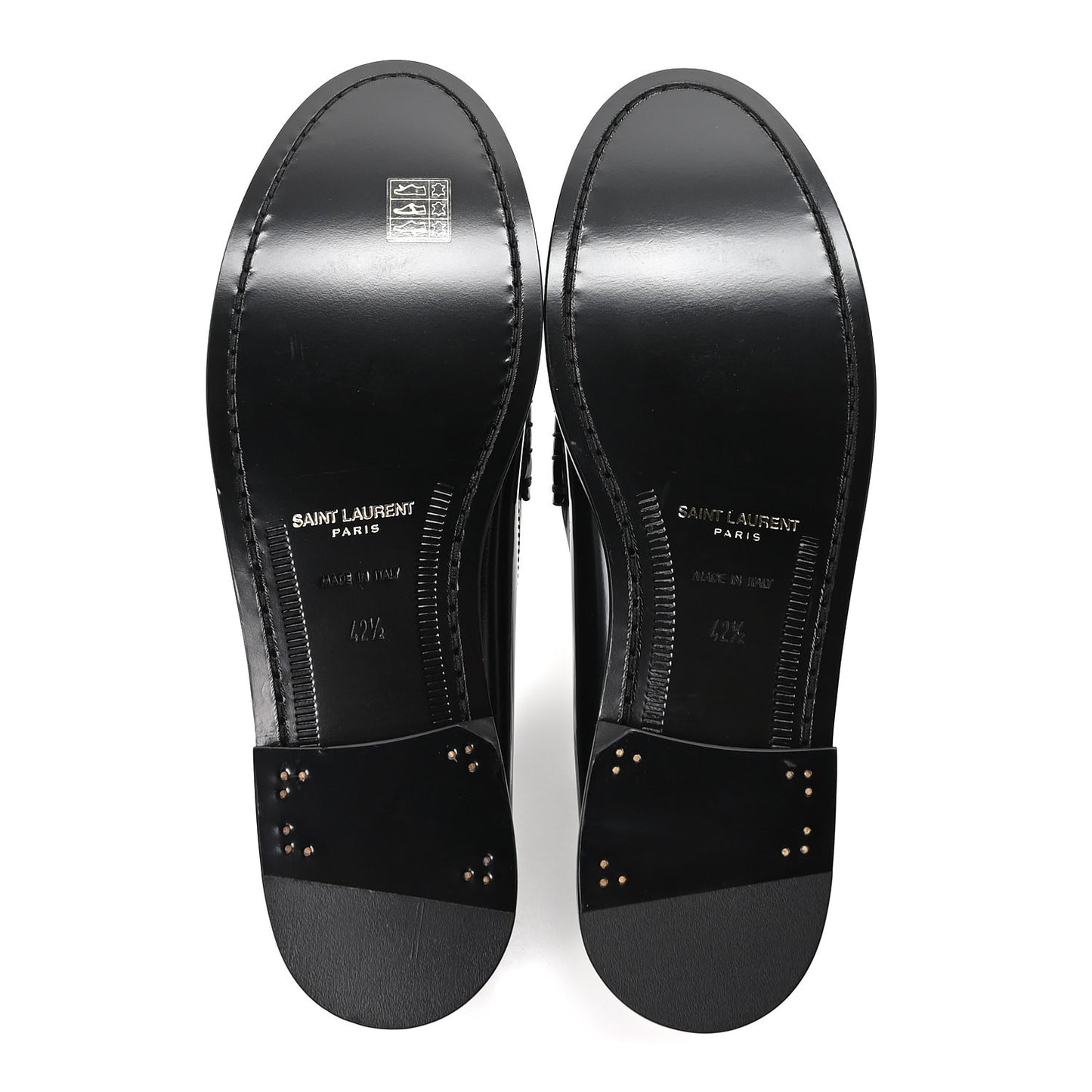 Magnum Lux Calfskin Mens Le Loafer 15 Moccassins 42.5 Black