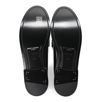 Saint Laurent Magnum Lux Calfskin Mens Le Loafer 15 Moccassins 42.5 Black 6 of 10