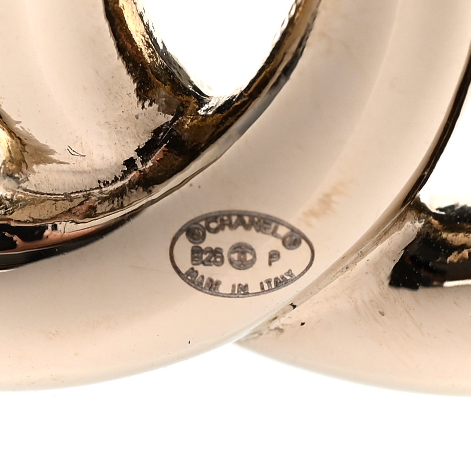 Chanel Metal CC Earrings Gold 3 of 5