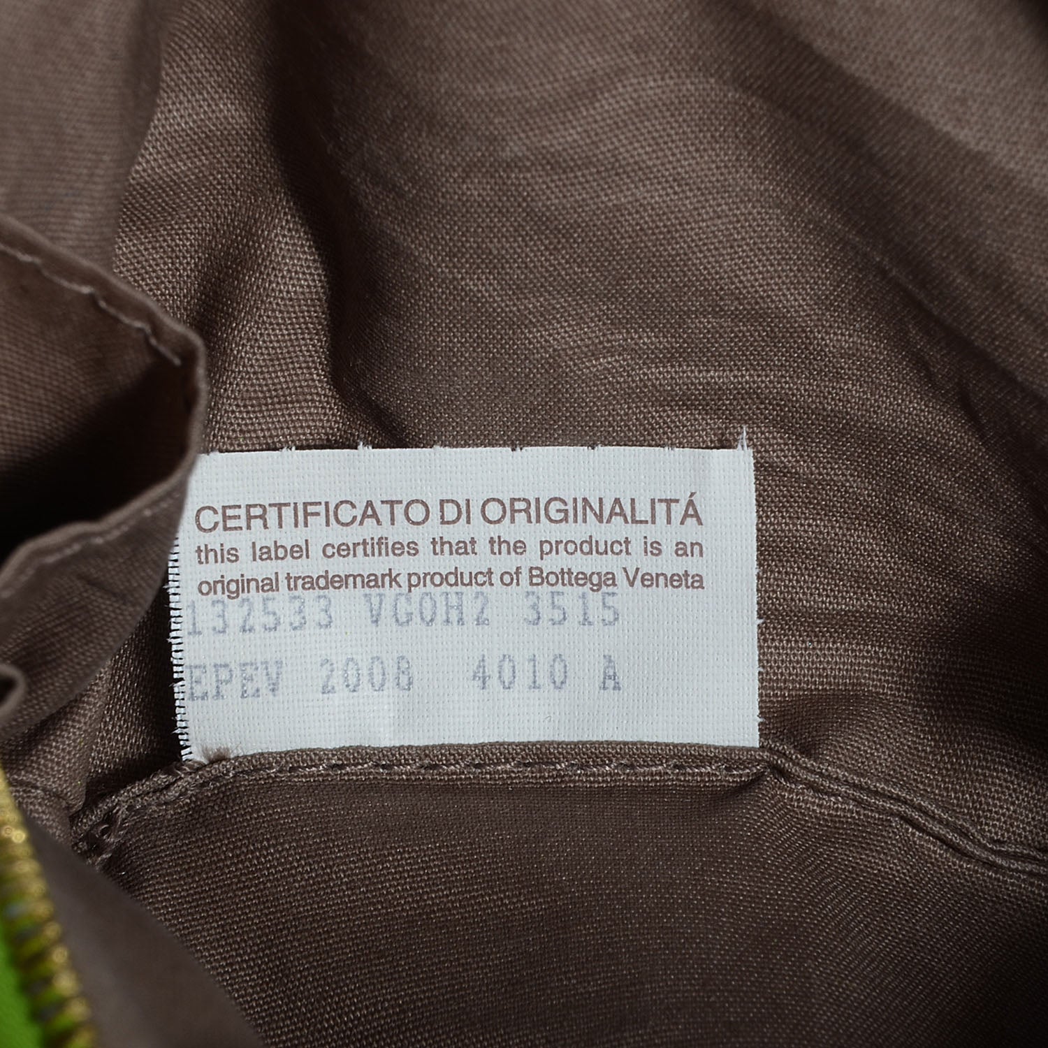Bottega Veneta Silk Intrecciato Small Cosmetic Case Green Apple 7 of 9