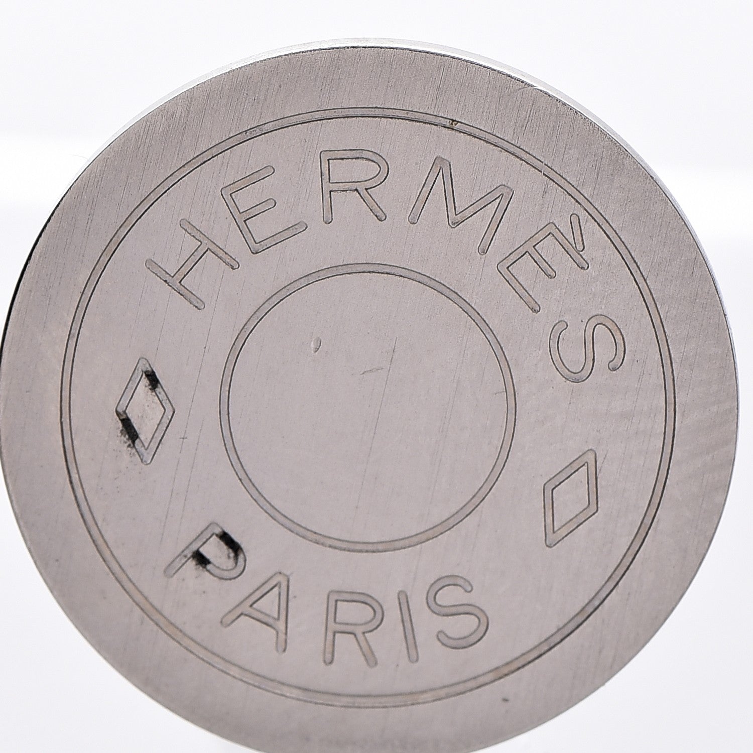 Hermes Palladium Clou De Selle Clip On Earrings 5 of 5