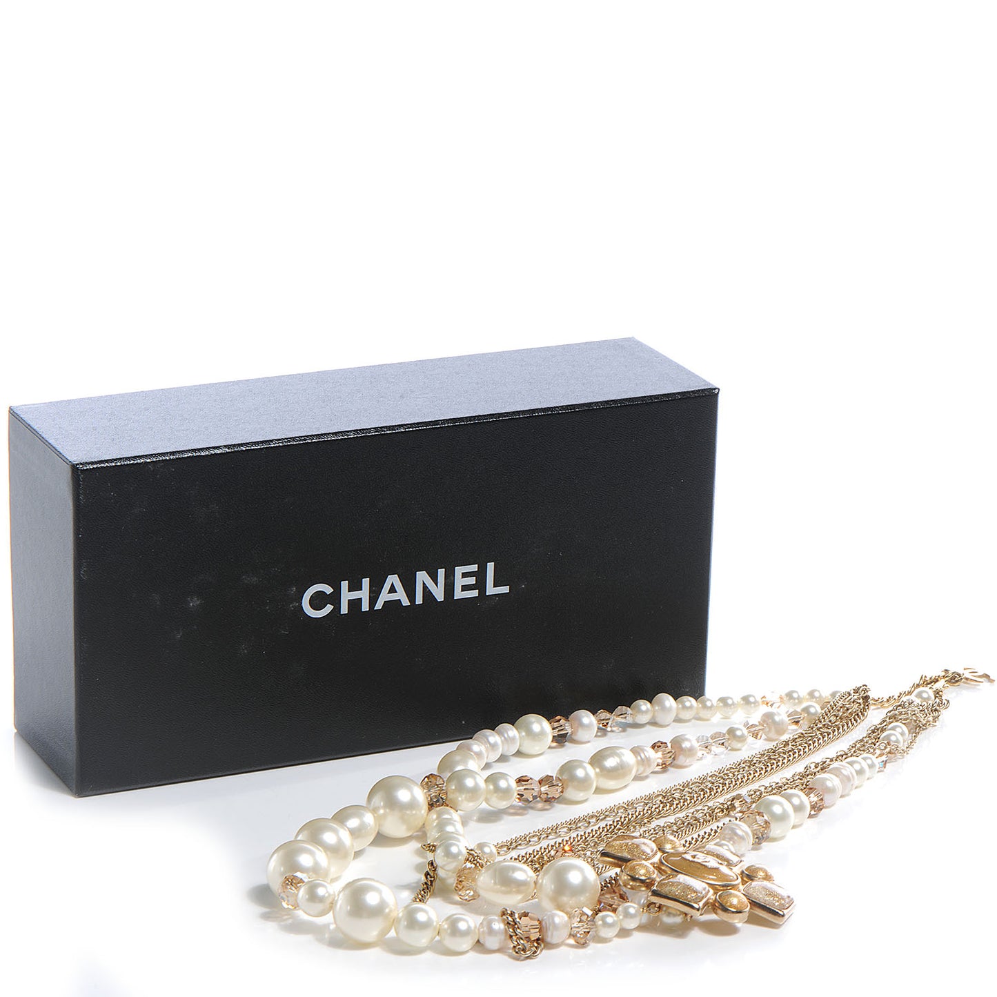 Glass Pearl Gripoix Necklace