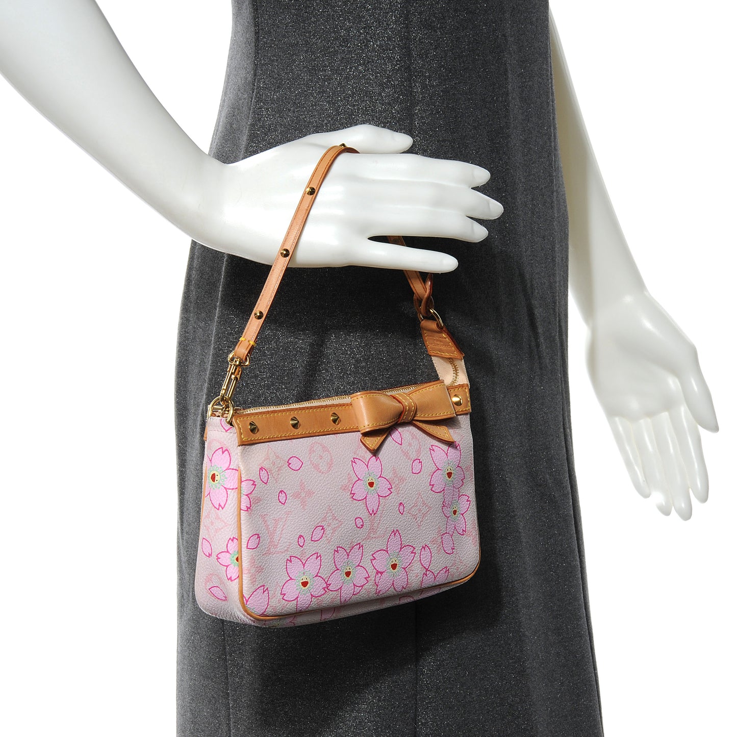 Monogram Cherry Blossom Pochette Accessories Pink
