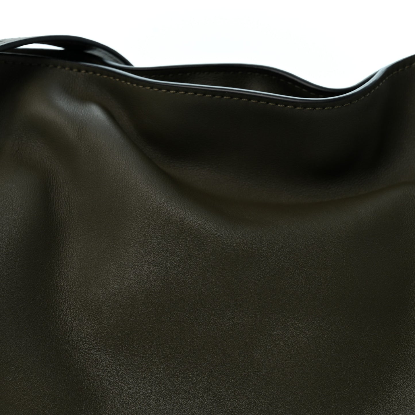 Nappa Medium Flamenco Knot Bag Khaki Green