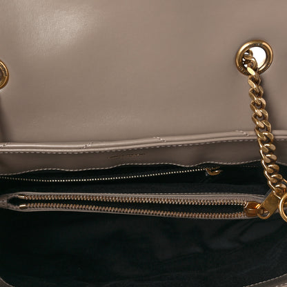 Saint Laurent Calfskin Y Quilted Monogram Medium Loulou Chain Satchel Taupe 5 of 7