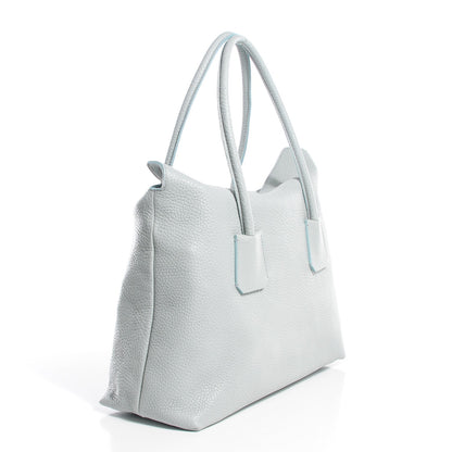 Burberry London Grainy Calfskin Medium Baynard Tote Sky Blue 4 of 10