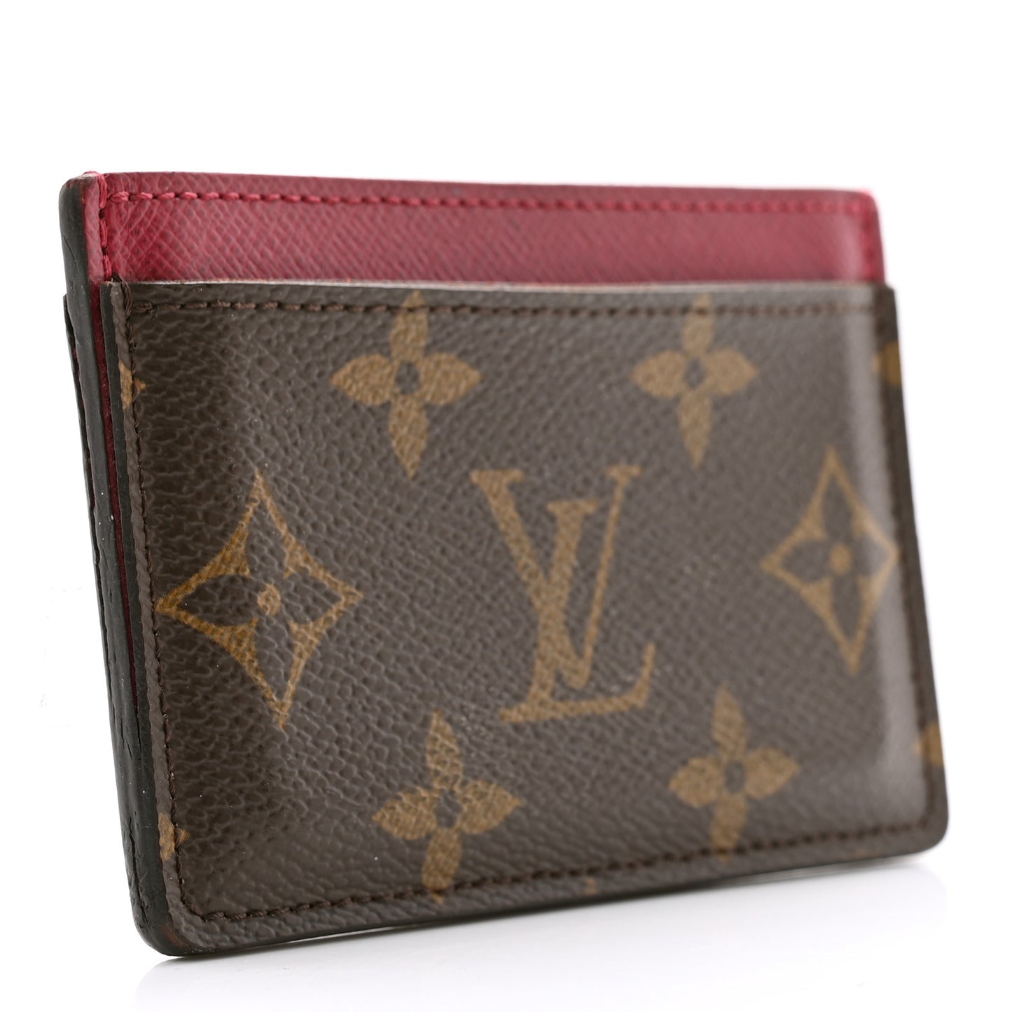 Monogram Card Holder Fuchsia