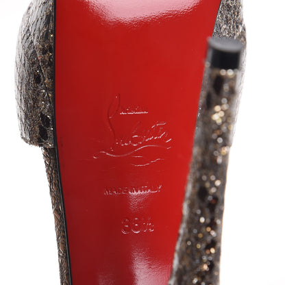 Christian Louboutin Glitter Glennalta 150 Pumps 38.5 Roccia 6 of 7
