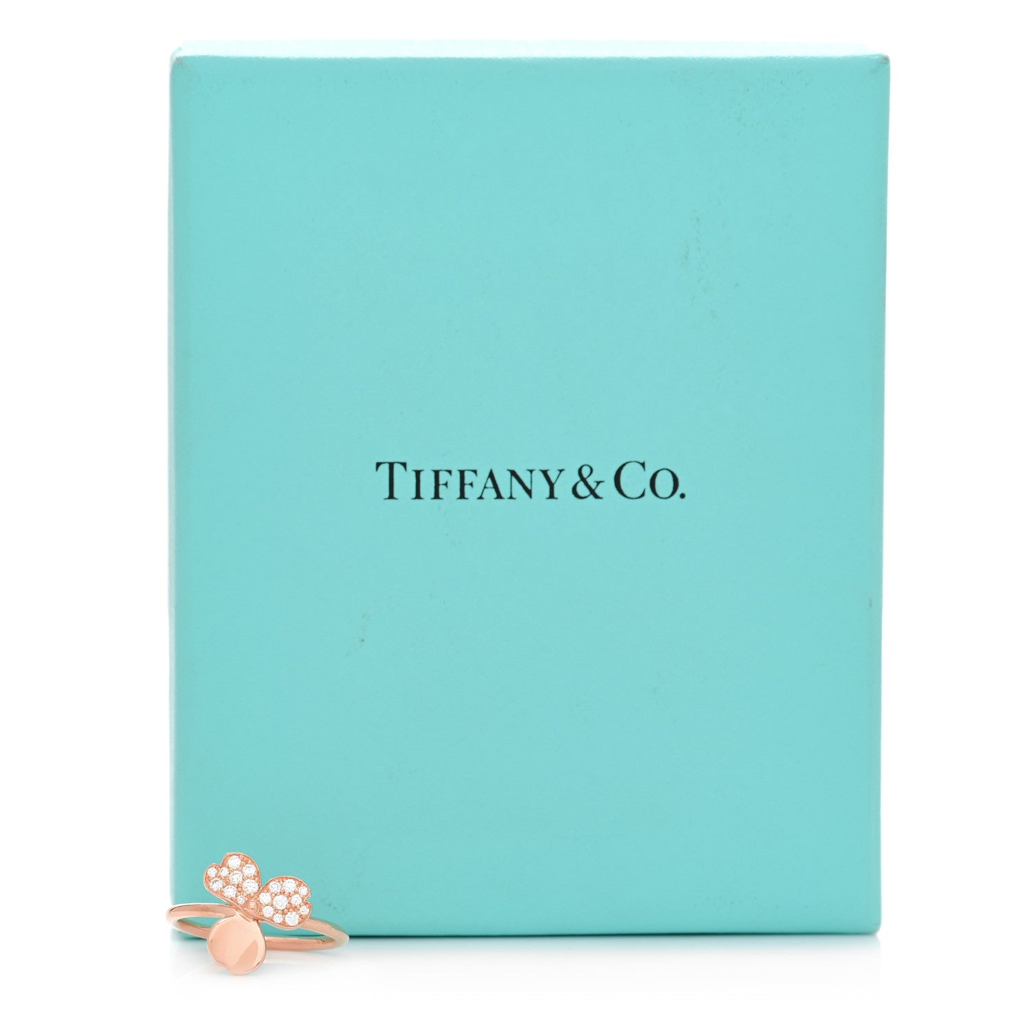 Tiffany 18K Rose Gold Diamond Paper Flowers Ring 52 6 6 of 6