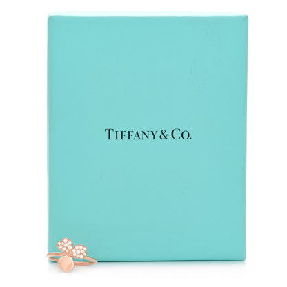 Tiffany 18K Rose Gold Diamond Paper Flowers Ring 52 6 6 of 6