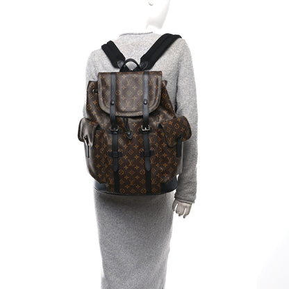 Louis Vuitton Monogram Macassar Christopher PM Backpack 2 of 9