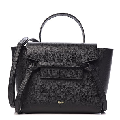 Celine Grained Calfskin Nano Belt Bag Black 1 of 11