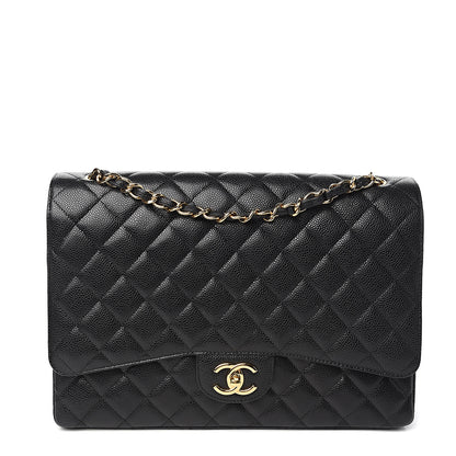 Chanel Caviar Quilted Maxi Double Flap Black 1 of 9