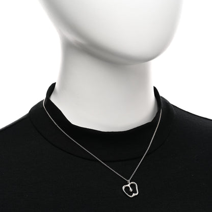 Tiffany Sterling Silver Elsa Peretti Apple Pendant Necklace 2 of 4