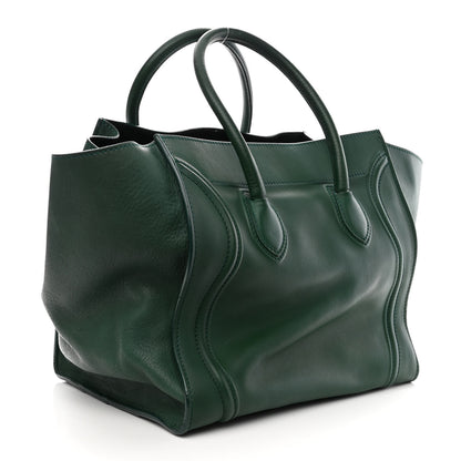 Celine Supple Calfskin Medium Phantom Luggage Emerald 3 of 20