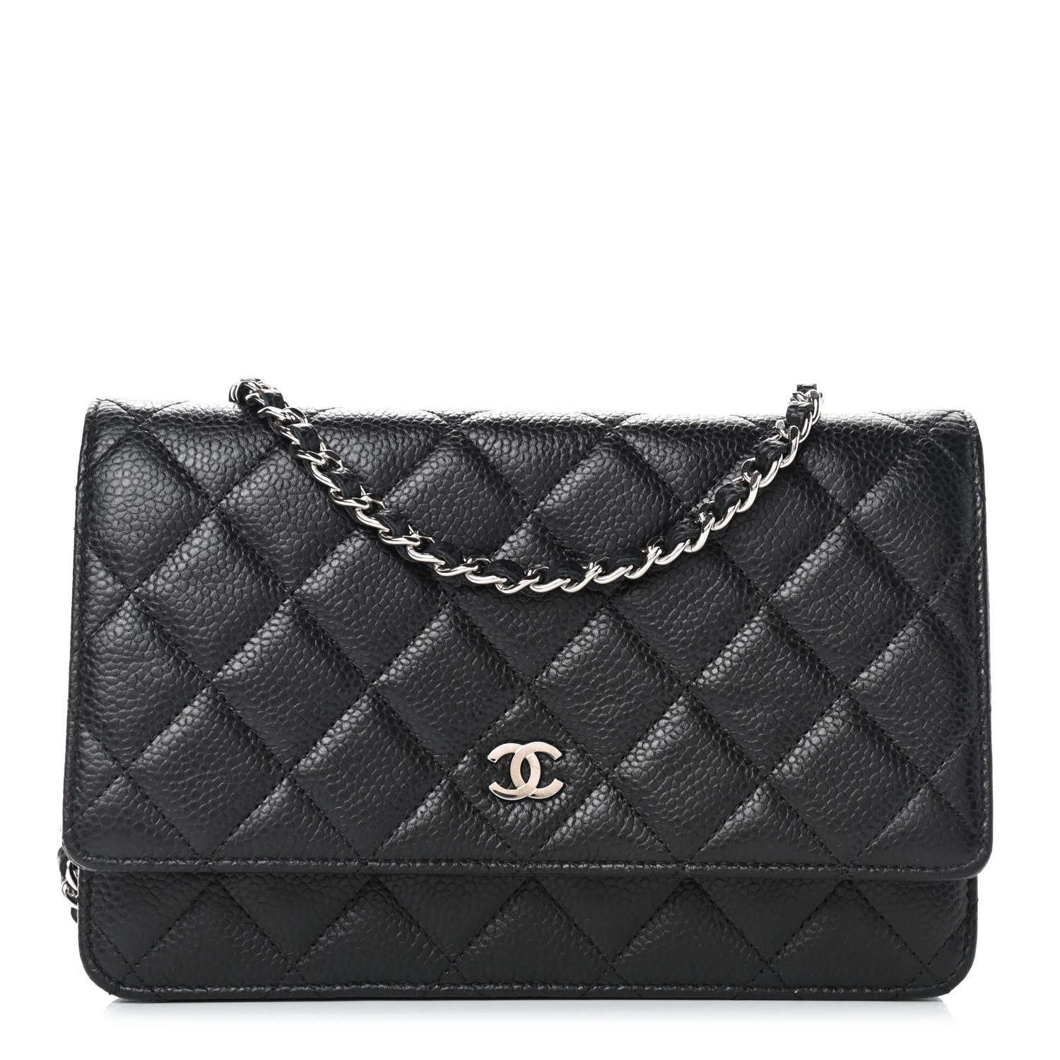 Chanel Caviar Quilted Wallet On Chain WOC Black 1 of 10