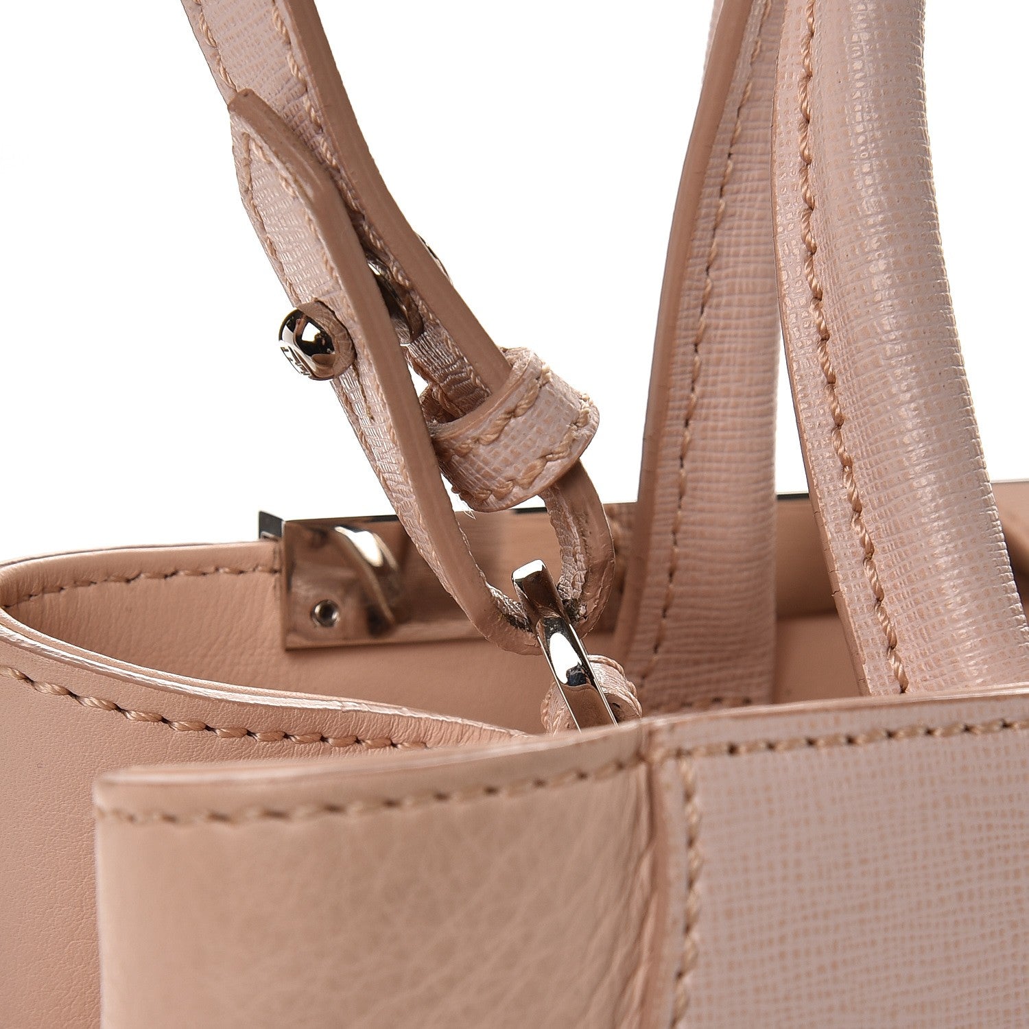 Fendi Vitello Elite Monster Petite 2Jours Tote Rosa Plaster 10 of 13