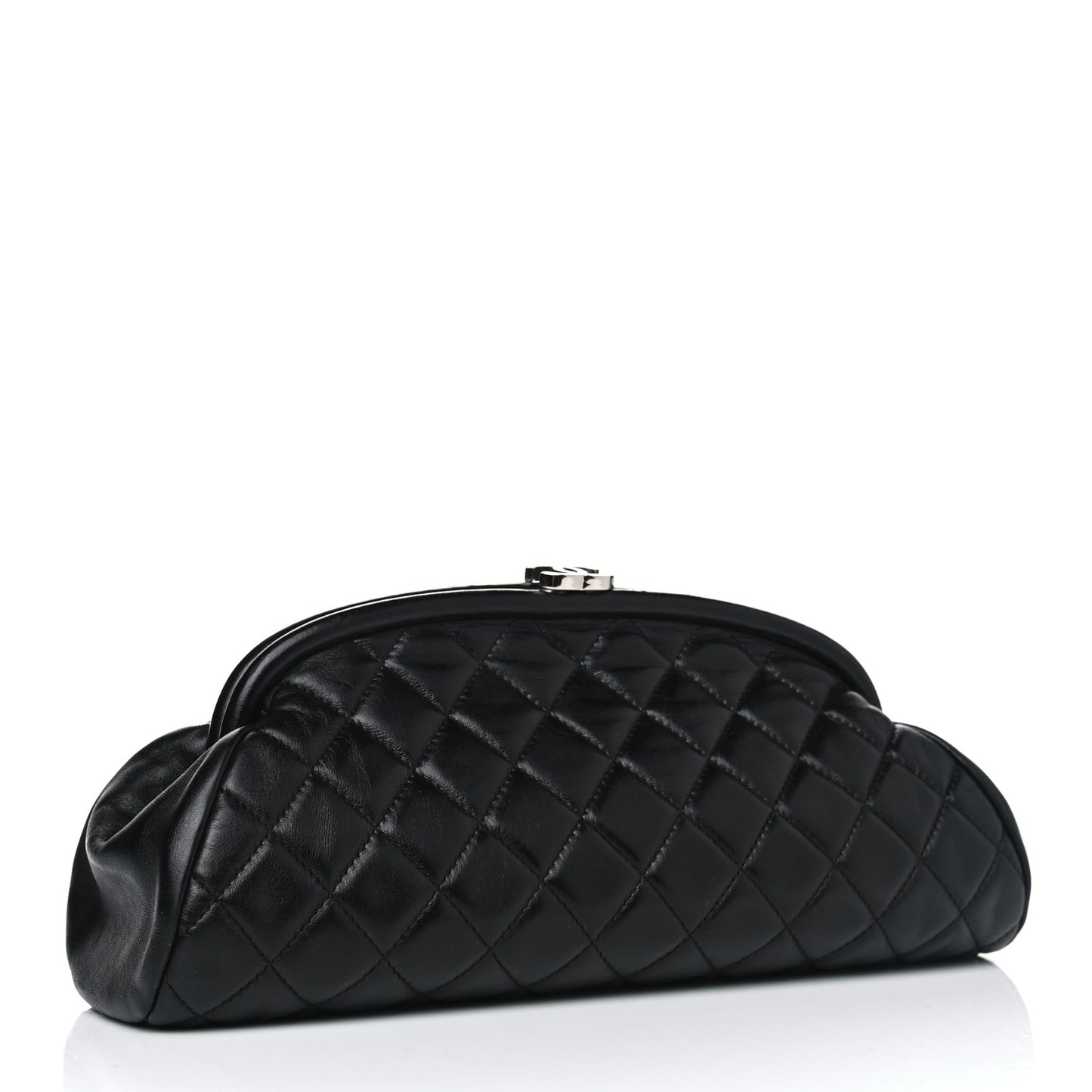 Lambskin Quilted Timeless Clutch Black
