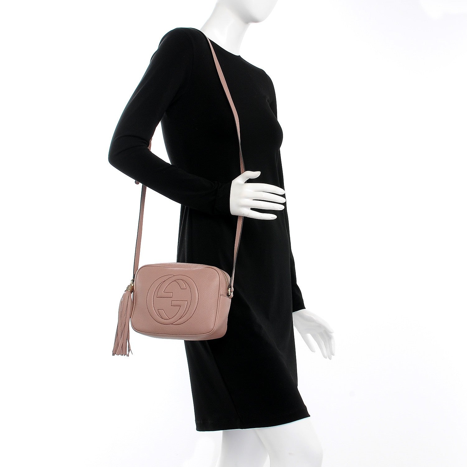 Gucci Cellarius Calfskin Small Soho Disco Bag Dark Cipria 3 of 7