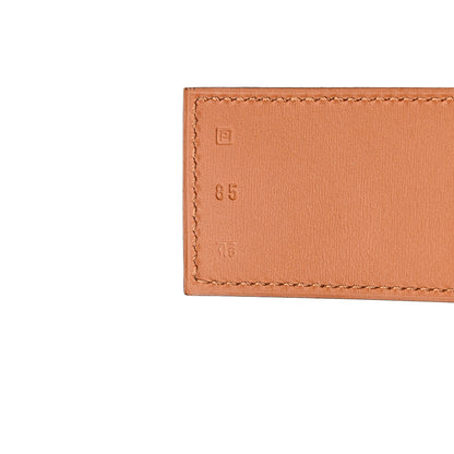 Hermes Taurillon Gaucho Collier De Chien CDC Belt 85 Muscade 6 of 8
