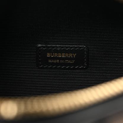 Burberry Vintage Check Calfskin Barrel Bag Beige Black 6 of 8