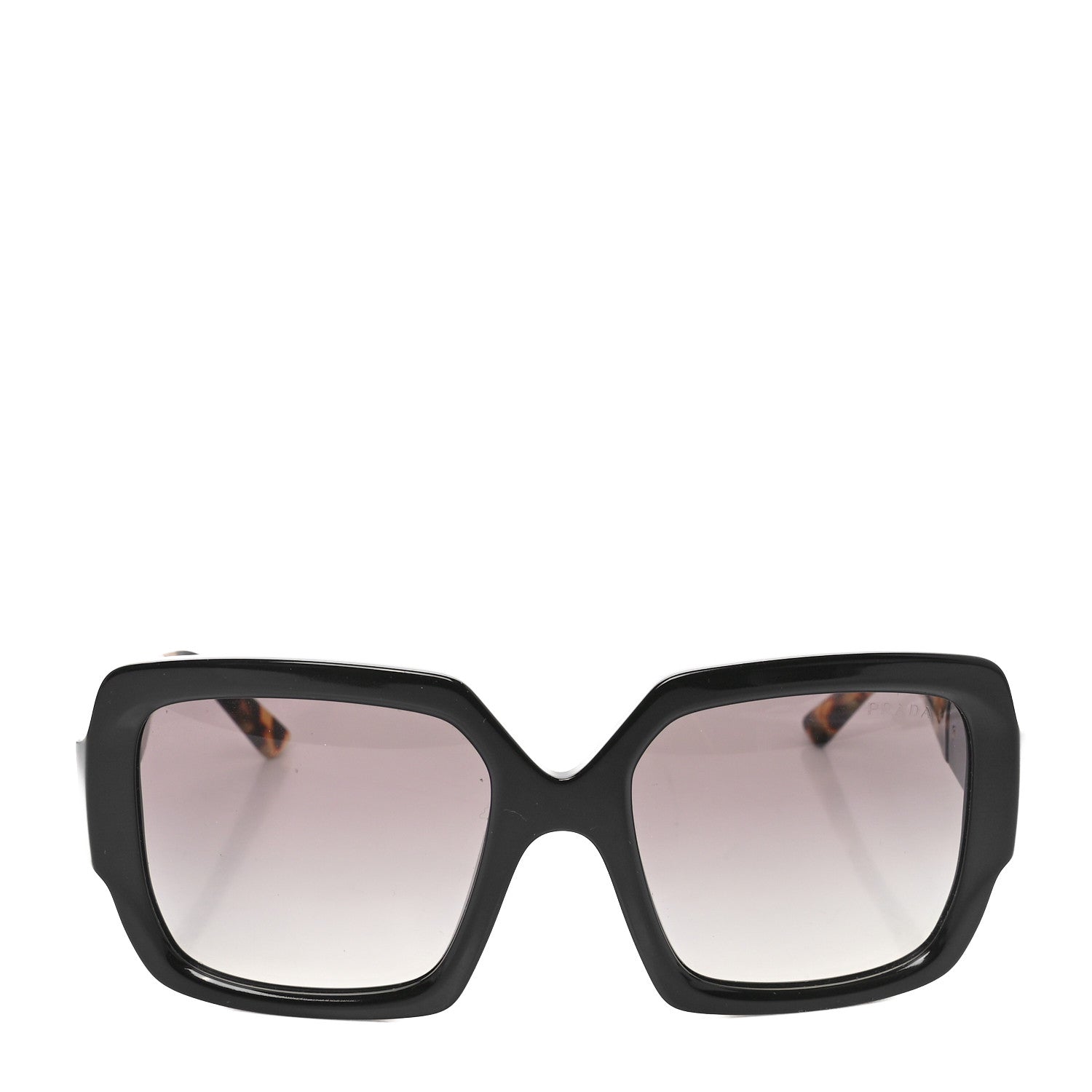 Prada Oversized Monochrome Sunglasses SPR 21X Black Tortoise 2 of 6