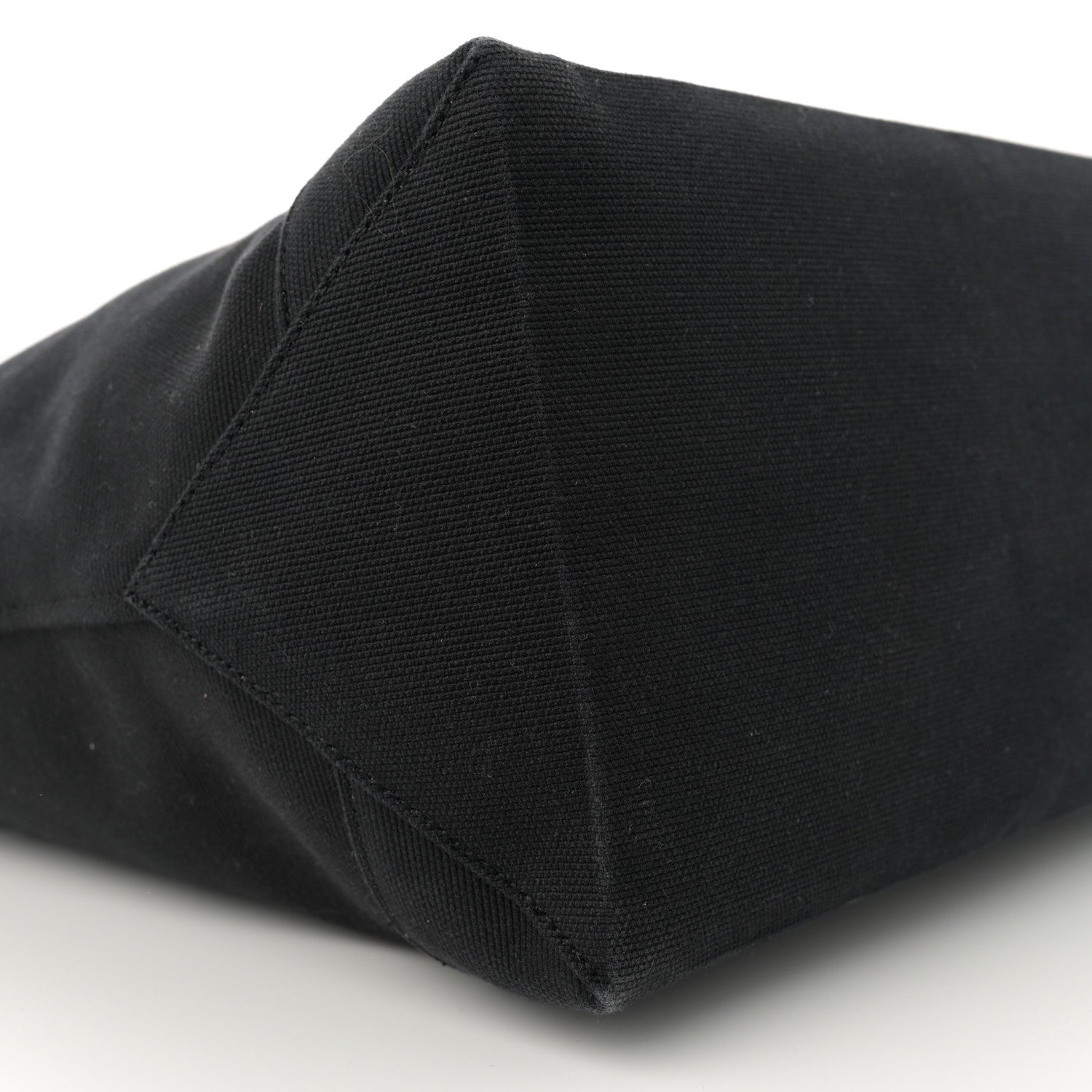 Saint Laurent Canvas Beach Shopping East West Tote Black 9 of 11