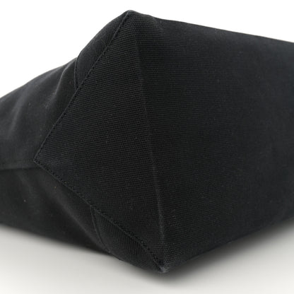 Saint Laurent Canvas Beach Shopping East West Tote Black 9 of 11