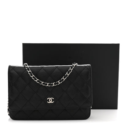 Chanel Caviar Quilted Wallet on Chain WOC Black 11 of 11