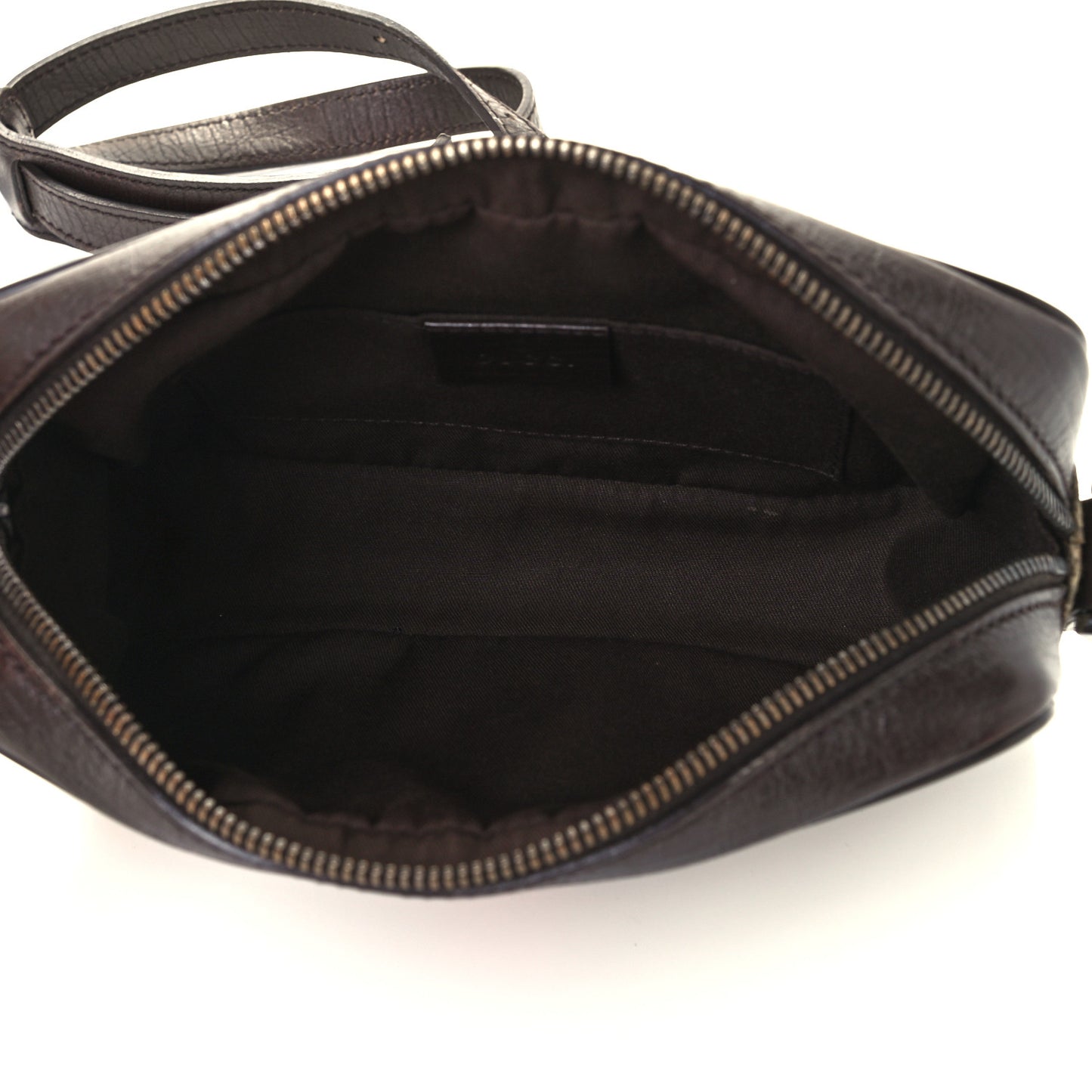 GG Supreme Monogram Canvas Web Shoulder Bag Brown