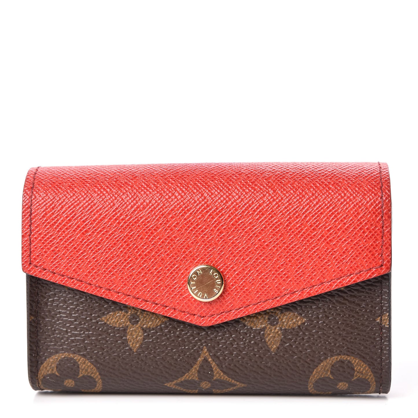 Monogram Sarah Multicartes Coquelicot