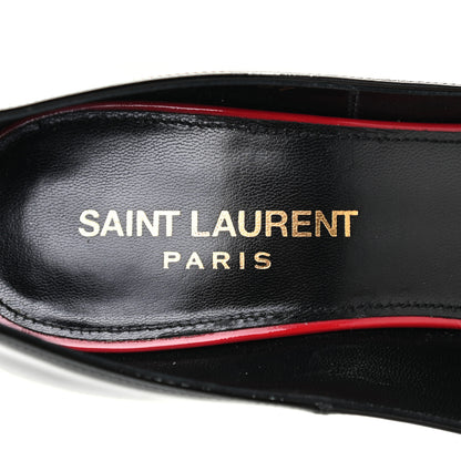 Saint Laurent Patent Calfskin Zoe 105 Pumps 37 Black 7 of 10