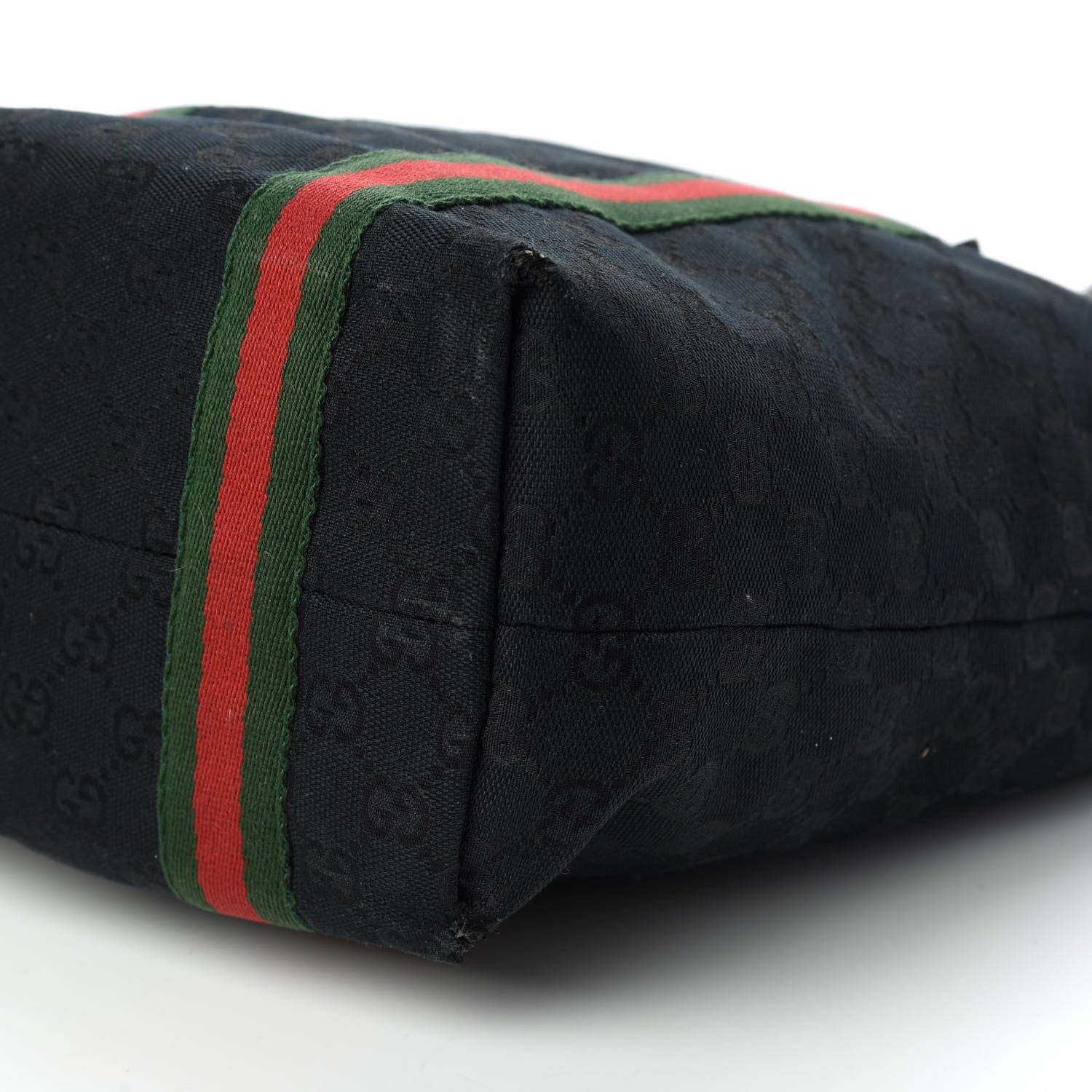 Gucci Monogram Web Jolicoeur Vertical Shopping Tote Black 7 of 11