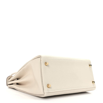 Hermes Togo Kelly Retourne 28 Craie 4 of 10