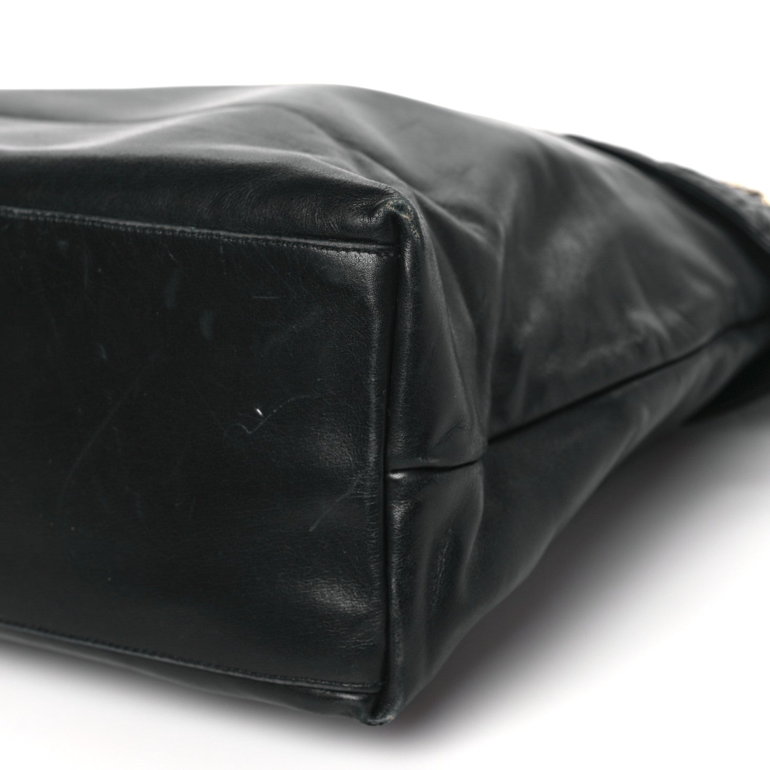Chanel Lambskin Quilted Shopping Tote Black 8 of 9