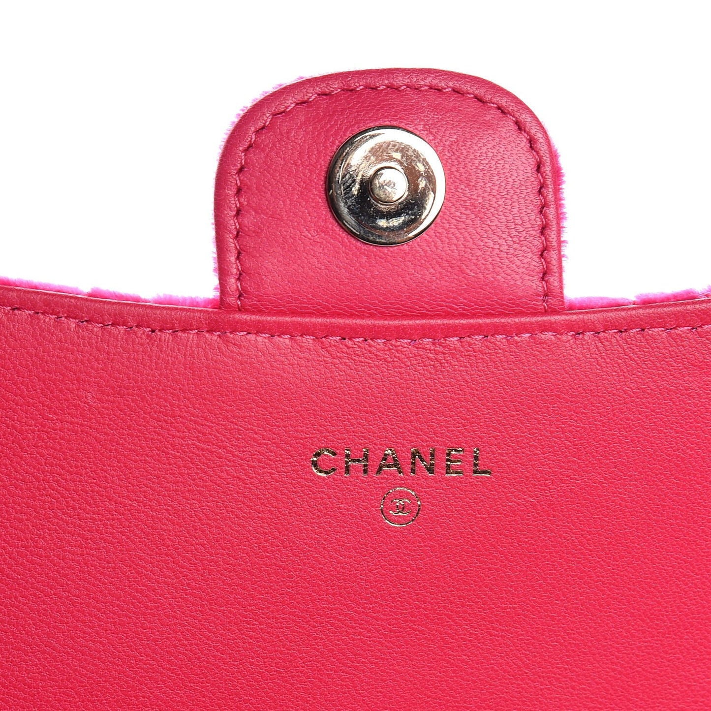 Velvet Quilted Clutch With Chain Pink
