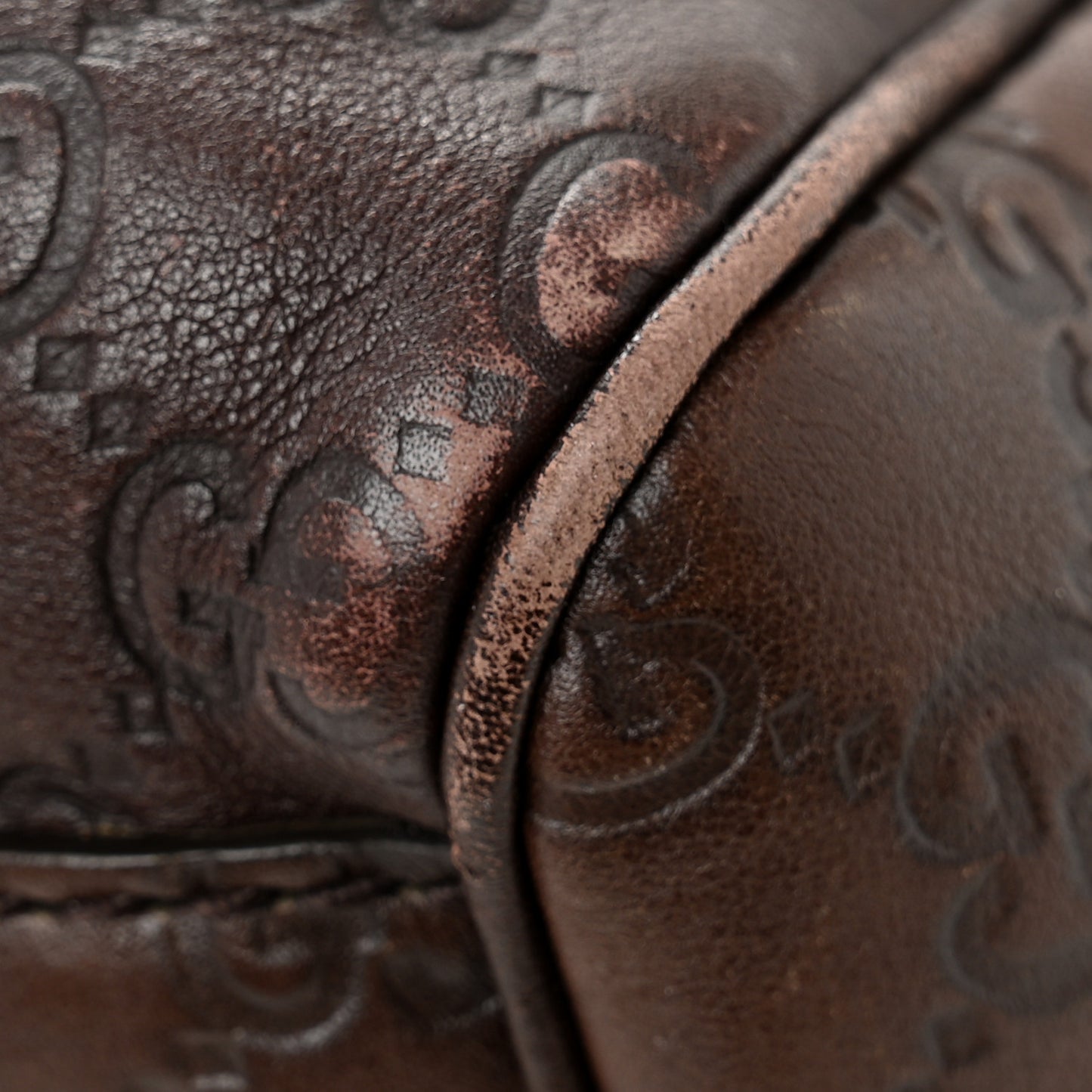 Guccissima Medium Sukey Tote  Brown