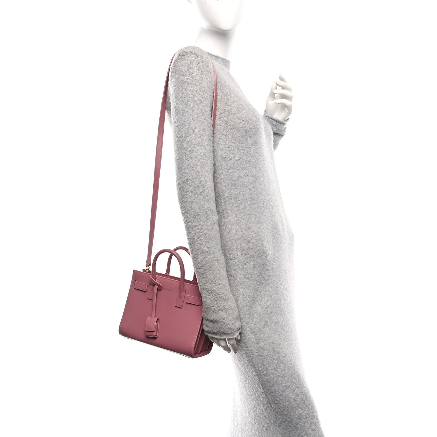 Calfskin Nano Sac De Jour Rose Dark