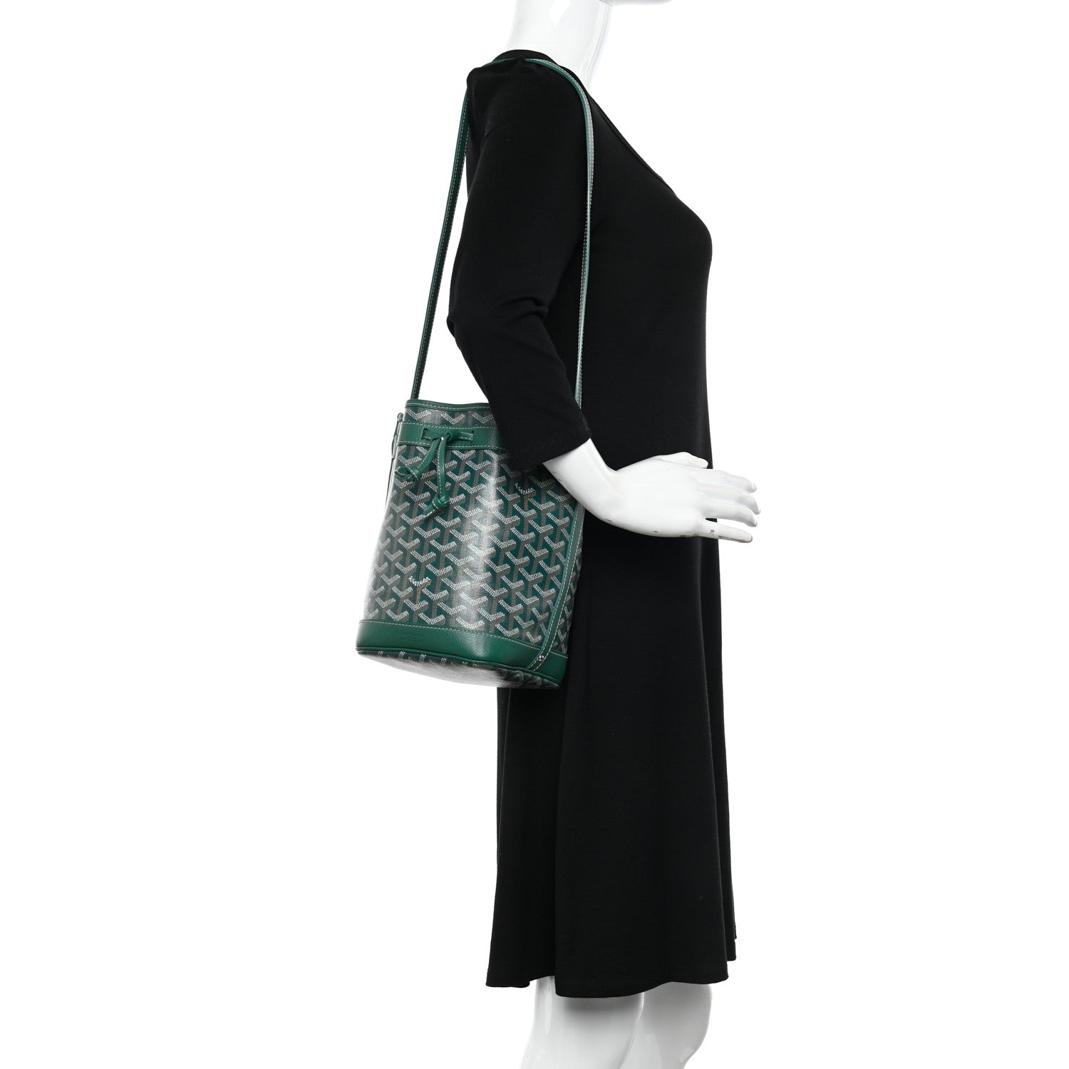 Goyard Goyardine Petit Flot Bucket Bag PM Green 2 of 11