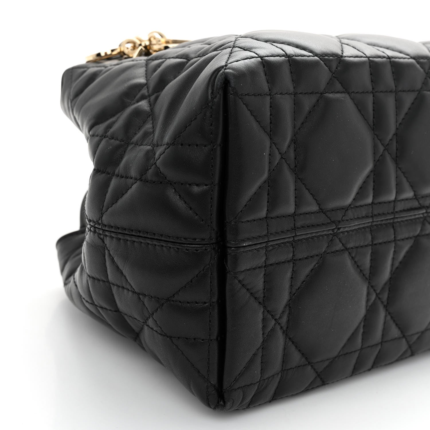 Christian Dior Calfskin Macrocannage Small Toujours Black 9 of 10