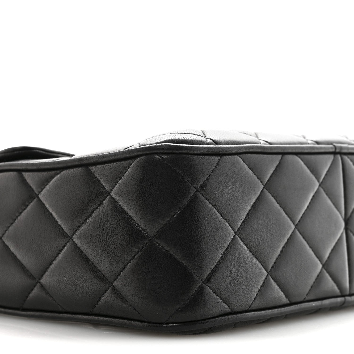 Chanel Lambskin Quilted Flap Camera Tassel Case Black 9 of 14